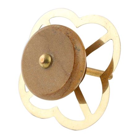 Brown Stone Flat Cabinet Knob